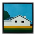 thumbnail image 1 of Stupell Industries Mid-Century Sunkissed Suburbia House Black Floating Frame Canvas Art, 18 x 18, by Jan Weiss, 1 of 8