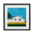 thumbnail image 1 of Stupell Industries Mid-Century Sunkissed Suburbia House Black Framed Print Under Glass, 13 x 13, by Jan Weiss, 1 of 8