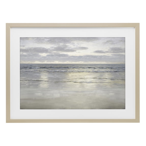 Stupell Industries Coastal Sunlight On The Sea Birch Framed Print Under Glass, 23 x 17, by Christy McKee
