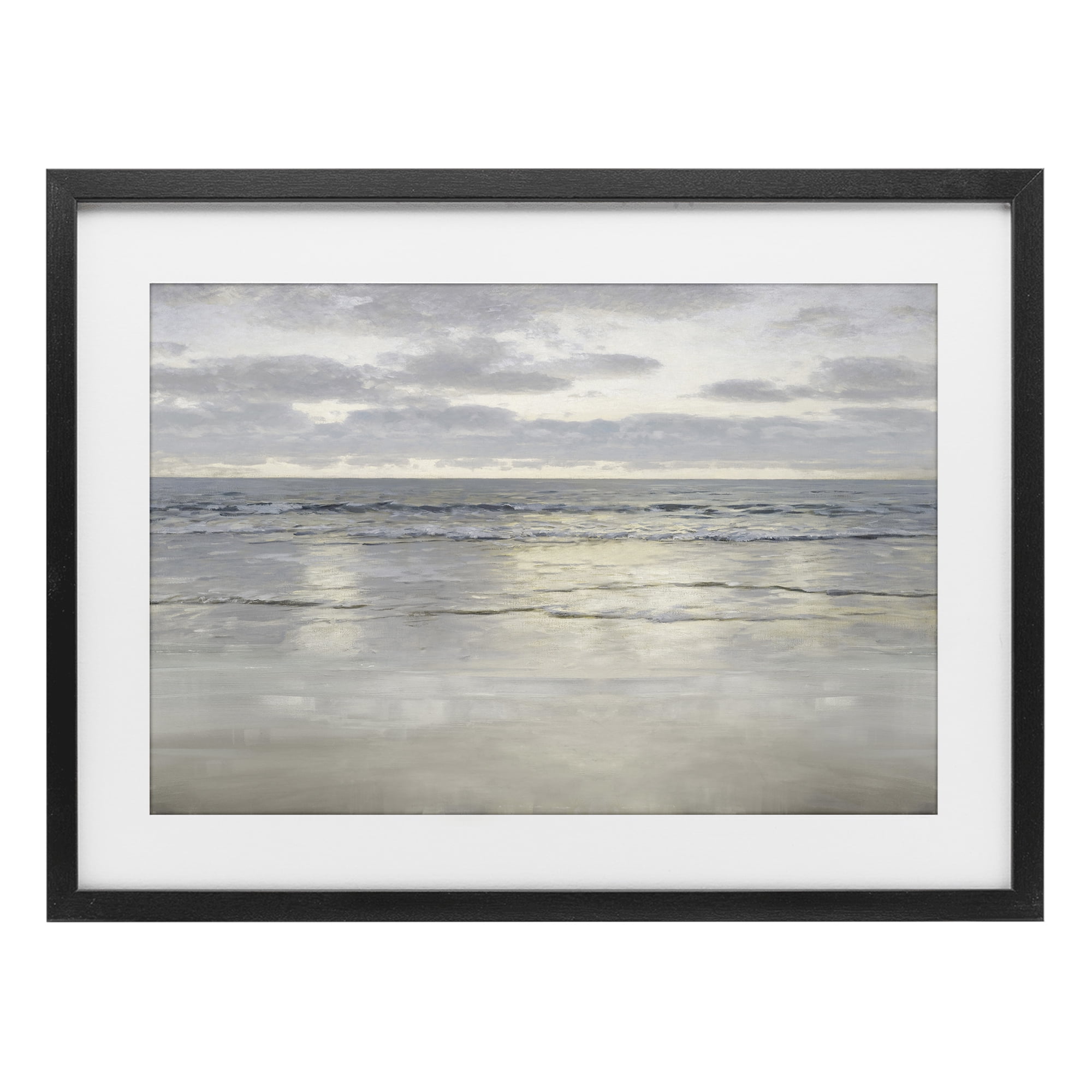 Stupell Industries Sunlight On The Sea Black Framed Print Under Glass, design by Christy McKee