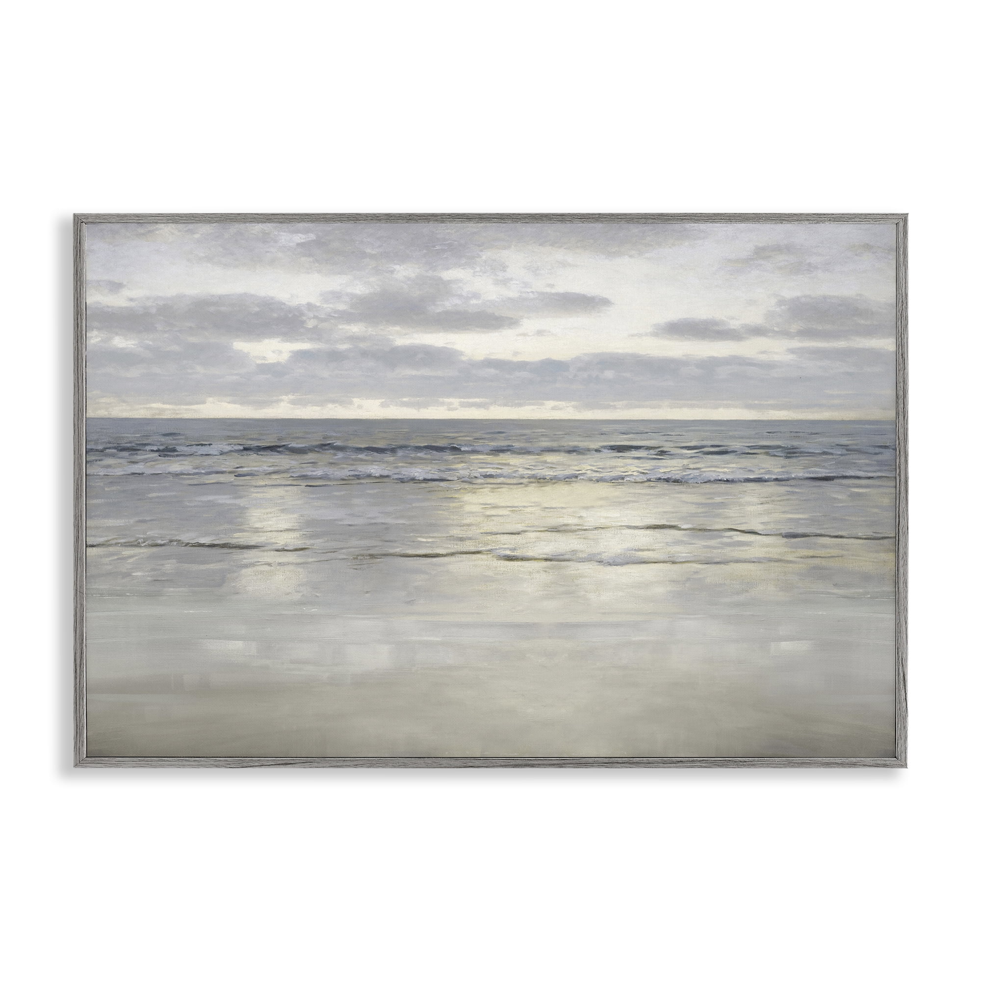 Stupell Industries Sunlight On The Sea Gray Framed Giclee Art, design by Christy McKee