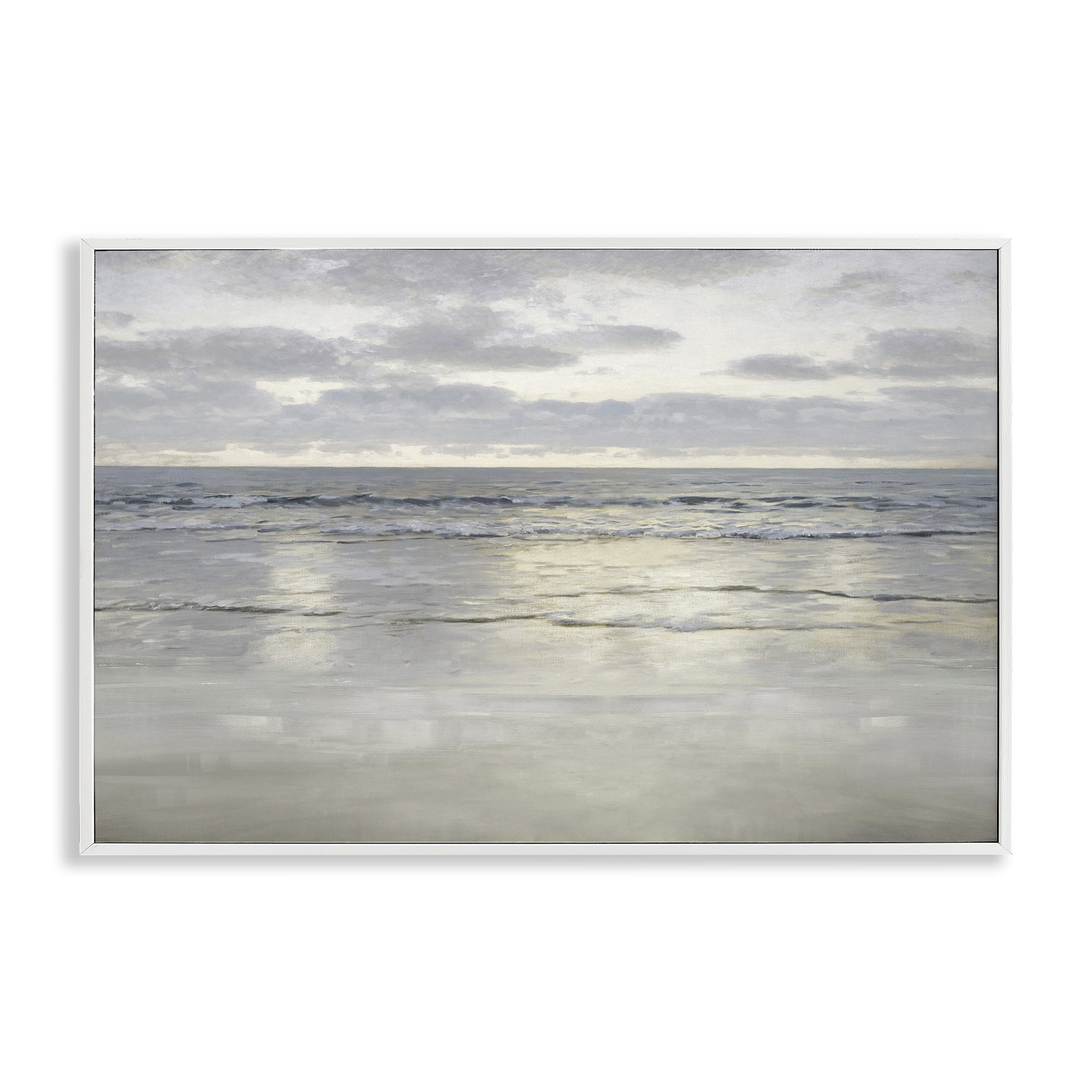Stupell Industries Sunlight On The Sea White Framed Giclee Art, design by Christy McKee