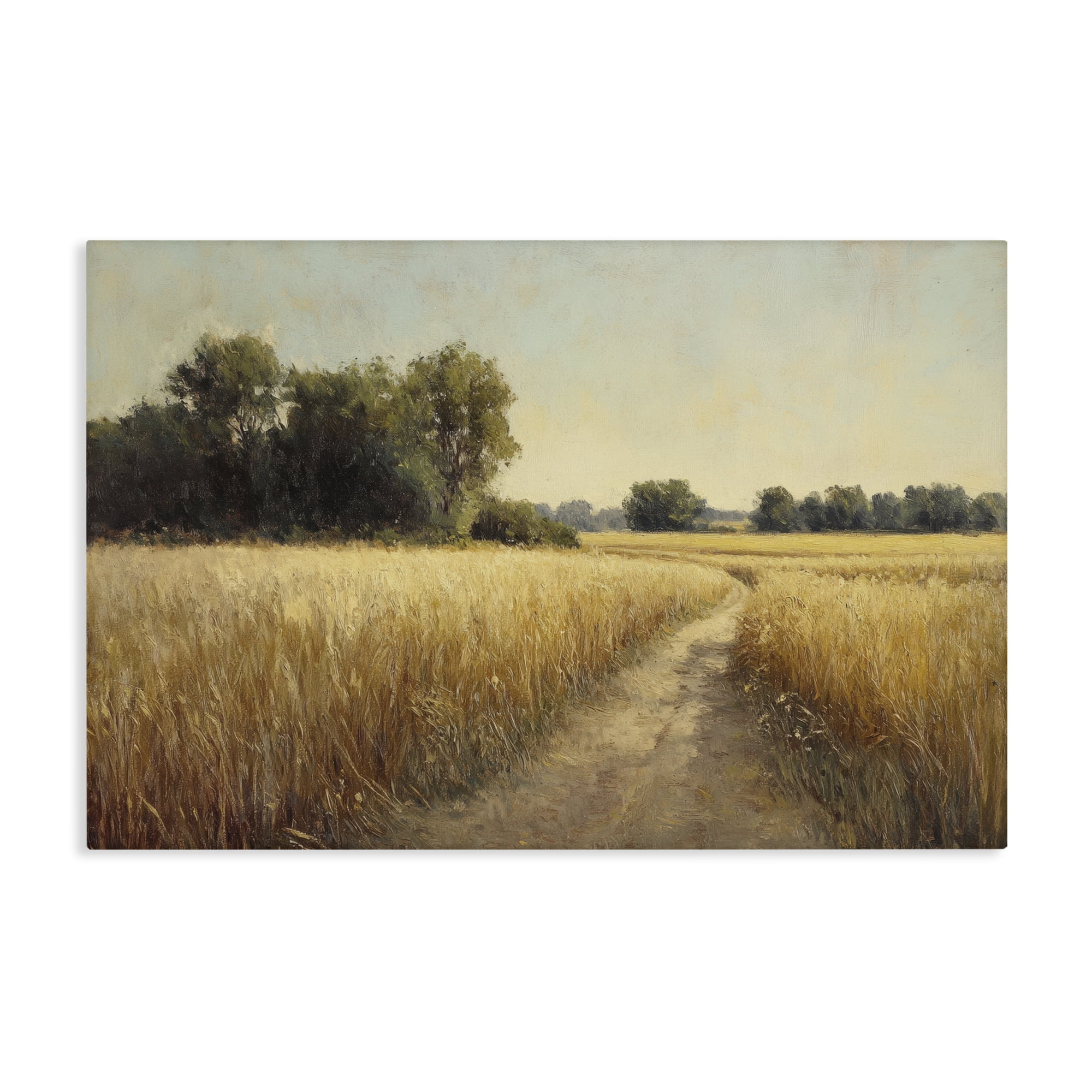 Stupell Industries Sunlit Country Wheat Path Canvas Wall Art, design by Petal Prints Design