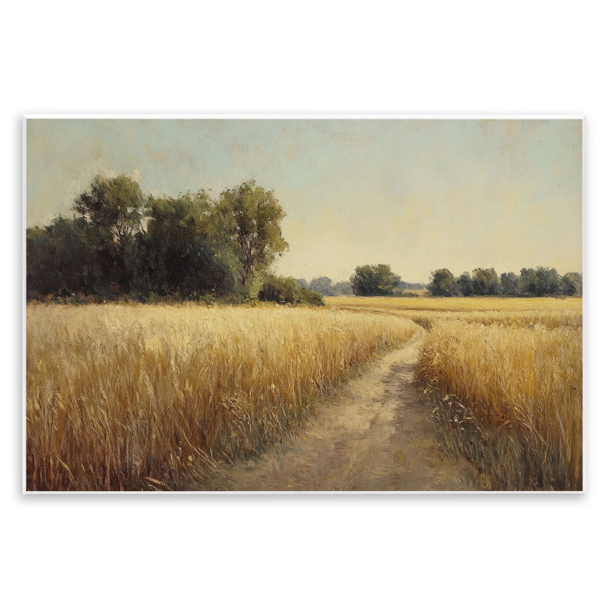 Stupell Industries Sunlit Country Wheat Path Wall Plaque Art, design by Petal Prints Design