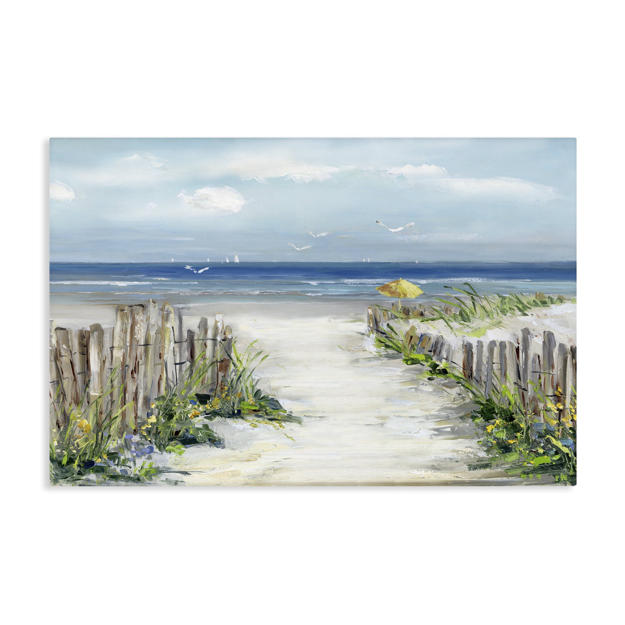 Stupell Industries Sunlit Dune Path To Ocean Canvas Wall Art, design by Sally Swatland