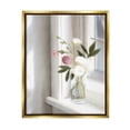 thumbnail image 1 of Stupell Industries Sunlit Flower Bouquet Blooming White Petals Windowsill Painting Metallic Gold Floating Framed Canvas Print Wall Art, Design by Leah Straatsma, 1 of 5