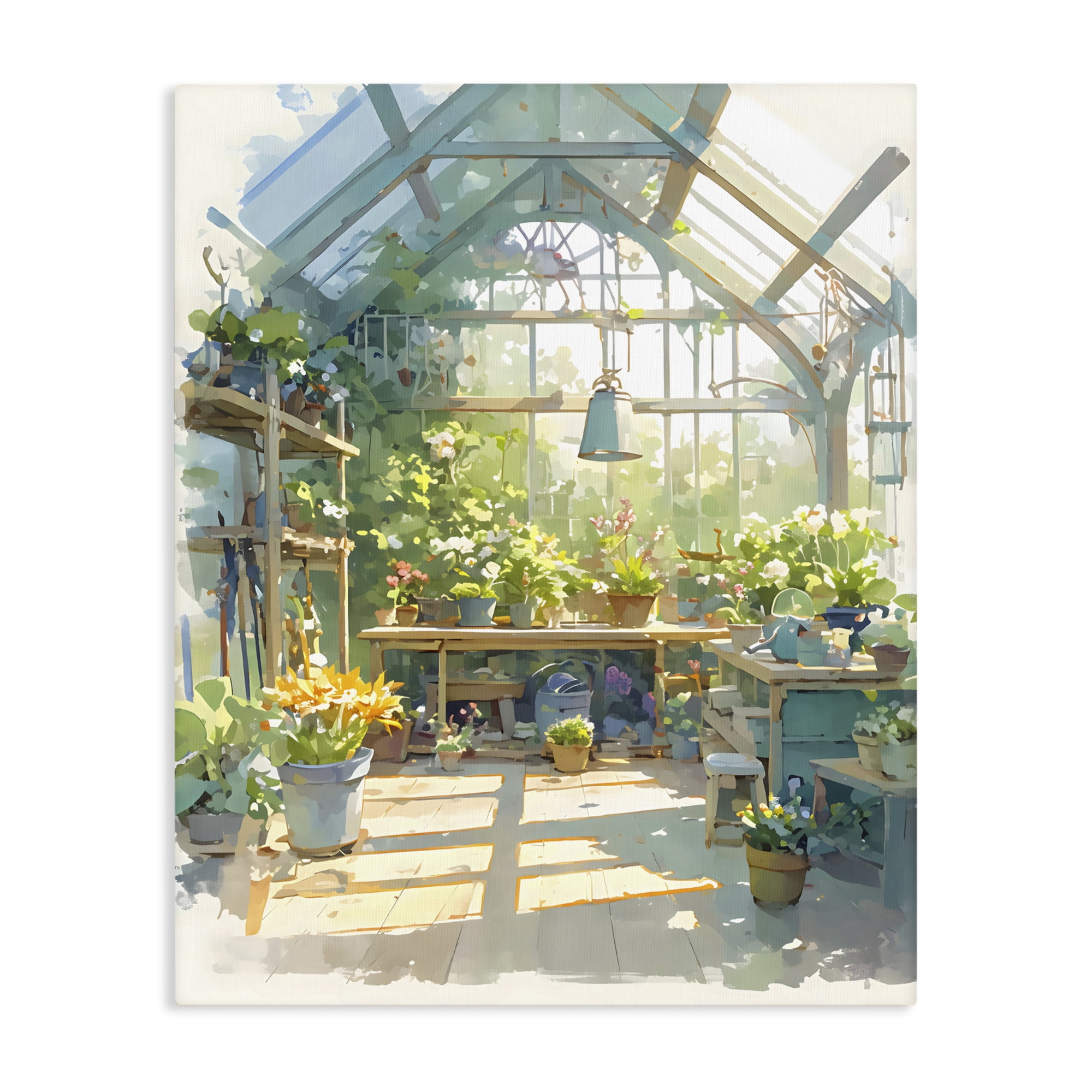 Stupell Industries Sunlit Greenhouse Plant Sanctuary Canvas Wall Art, design by Creative Studio