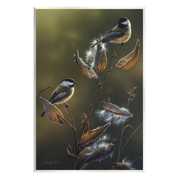 Stupell Industries Sunlit Nature Birds Perched Animals & Insects Painting Unframed Art Print Wall Art