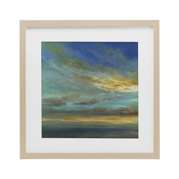 Stupell Industries Sunlit October Sky Birch Framed Print Under Glass design by Sheila Finch, 16 x 16
