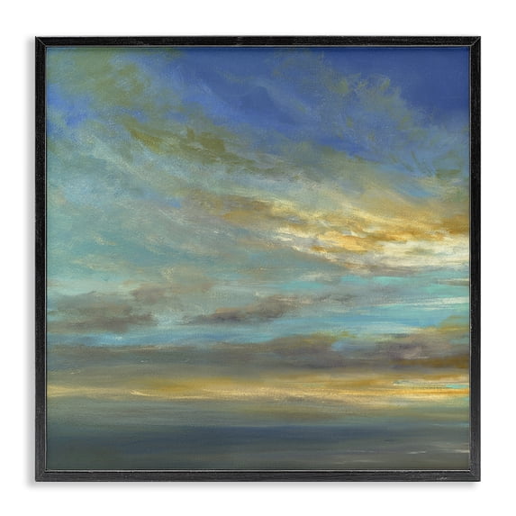 Stupell Industries Sunlit October Sky Black Framed Giclee Art design by Sheila Finch, 24 x 24
