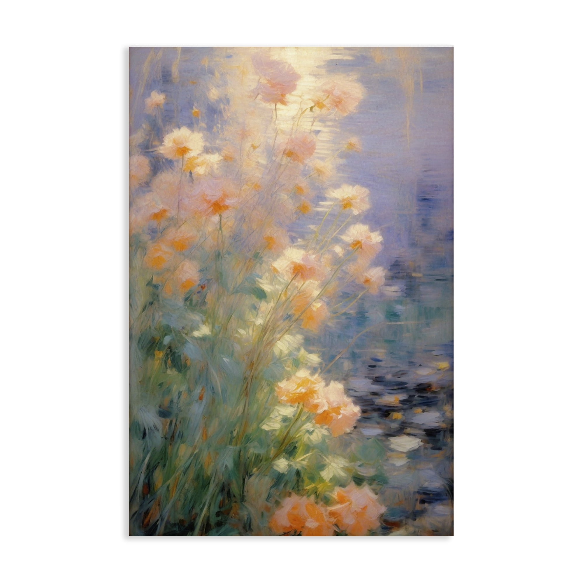 Stupell Industries Sunlit Pastel Blossoms Impression Canvas Wall Art, design by Angie Hawke