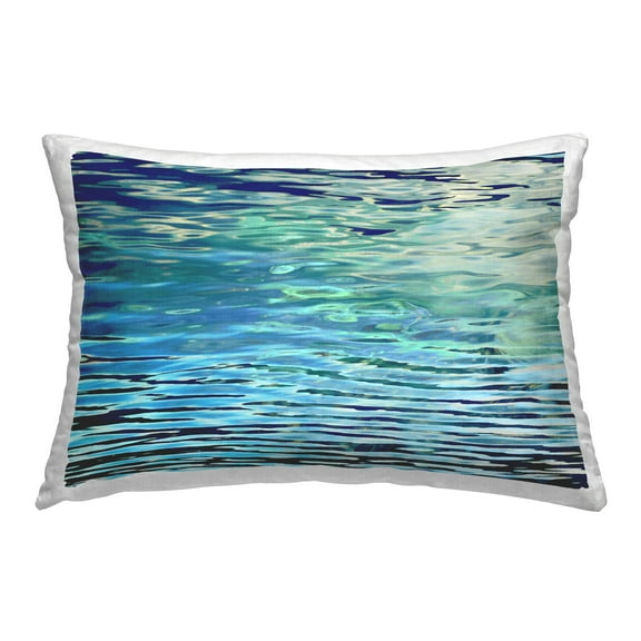 Stupell Industries Sunlit Sea Ripples Decorative Printed Throw Pillow Design by Michael Barrett.