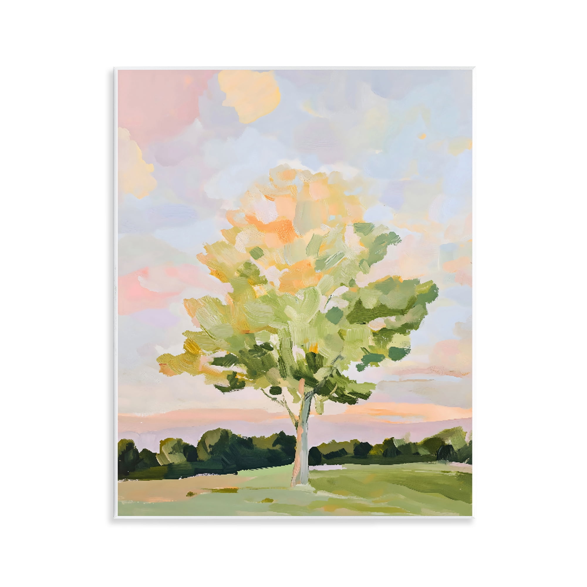 Stupell Industries Sunlit Tree Landscape Impression Wall Plaque Art, design by The Prints Vibe