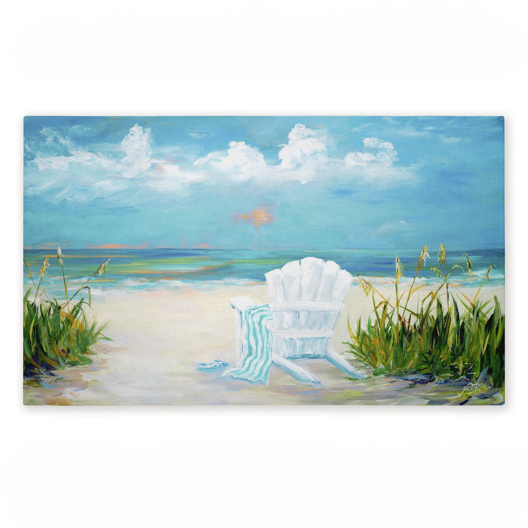 Stupell Industries Sunny Beach Scene Relaxation Printed Outdoor Door Floor Mat, design by Julie DeRice