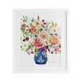 thumbnail image 1 of Stupell Industries Sunny Chinoiserie Pink Bouquet White Framed Print Under Glass design by Carol Robinson, 16 x 13, 1 of 10