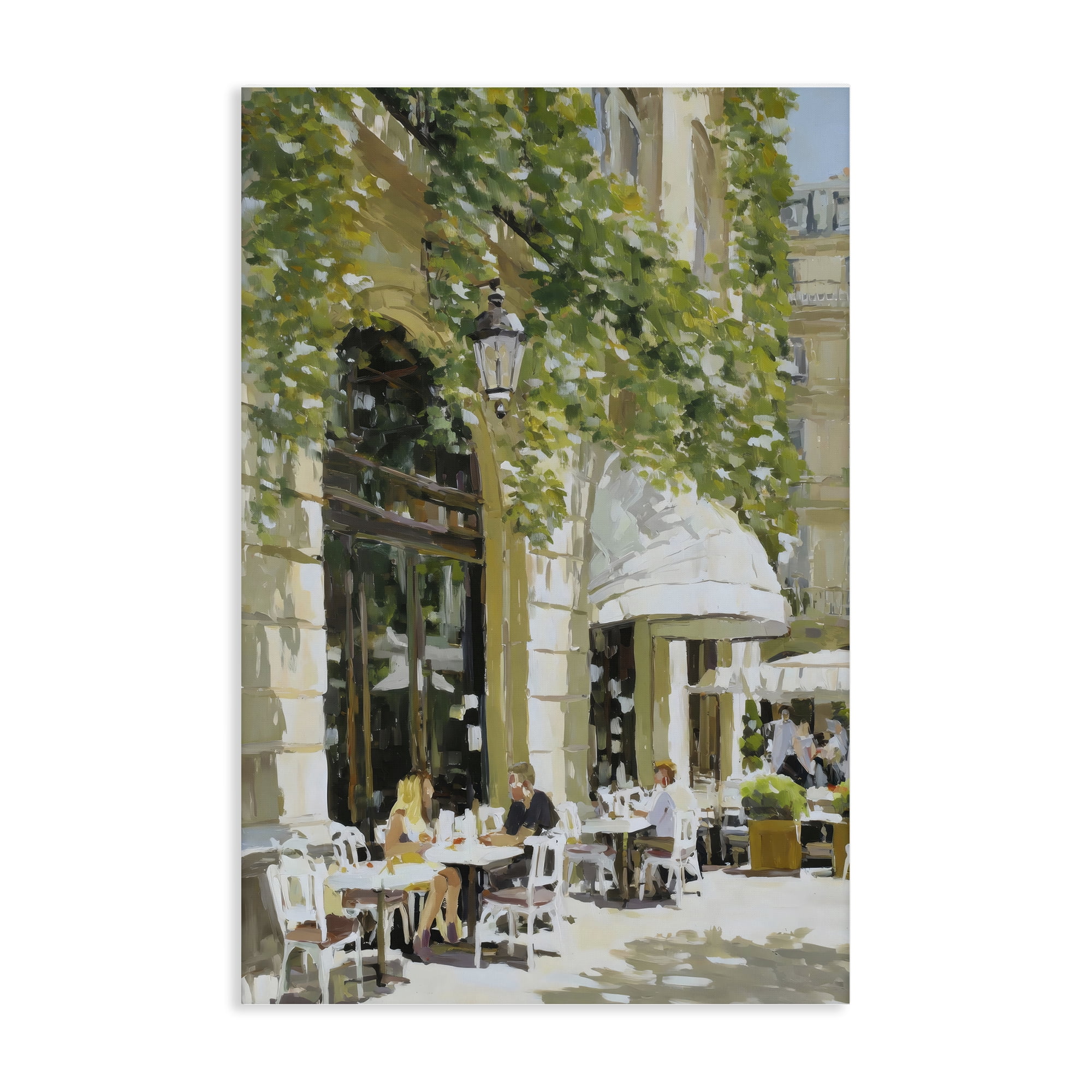 Stupell Industries Sunny Day Cafe Terrace Canvas Wall Art, design by Petal Prints Design