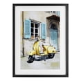 thumbnail image 1 of Stupell Industries French Country Sunny Day Scooter Ride Black Framed Print Under Glass, 14 x 20, by Petals Prints Design, 1 of 8