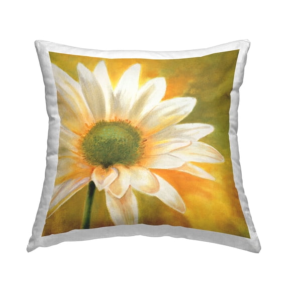 Stupell Industries Sunny Nature Daisy Flower Printed Throw Pillow Design by Pierre Viollet