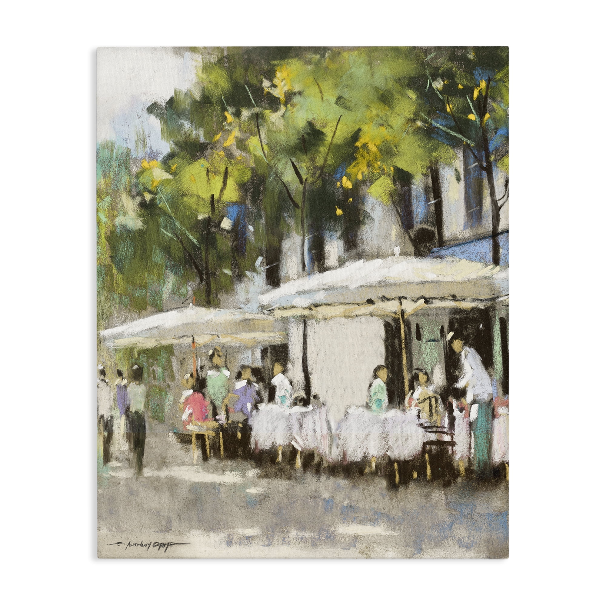 Stupell Industries Sunny Street Cafe Dining Canvas Wall Art, design by Anthony Orme