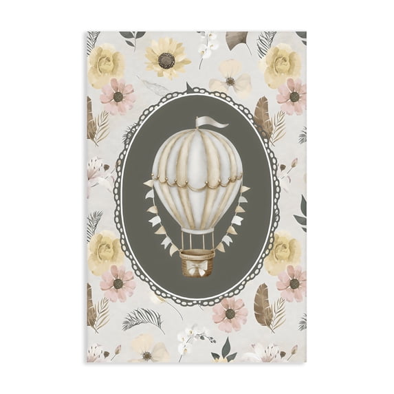 Stupell Industries Cottage Sunnyside Balloon over Florals Canvas Art, 20 x 30, by Ink Drop Loft