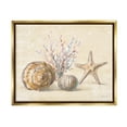 thumbnail image 1 of Stupell Industries Sunrise Beach Seashells Animals & Insects Painting Gold Floater Framed Art Print Wall Art, 21 x 17, 1 of 10