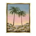 thumbnail image 1 of Stupell Industries Sunrise Palm Trees Landscape Painting Gold Floater Framed Canvas Art Print Wall Art, 25 x 31, 1 of 10