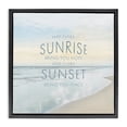 thumbnail image 1 of Stupell Industries Shabby Chic Sunrise & Sunset Statement Black Floating Frame Canvas Art, 18 x 18, by Natalie Carpentieri, 1 of 8