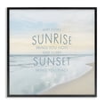 thumbnail image 1 of Stupell Industries Shabby Chic Sunrise & Sunset Statement Black Framed Giclee Art, 12 x 12, by Natalie Carpentieri, 1 of 8