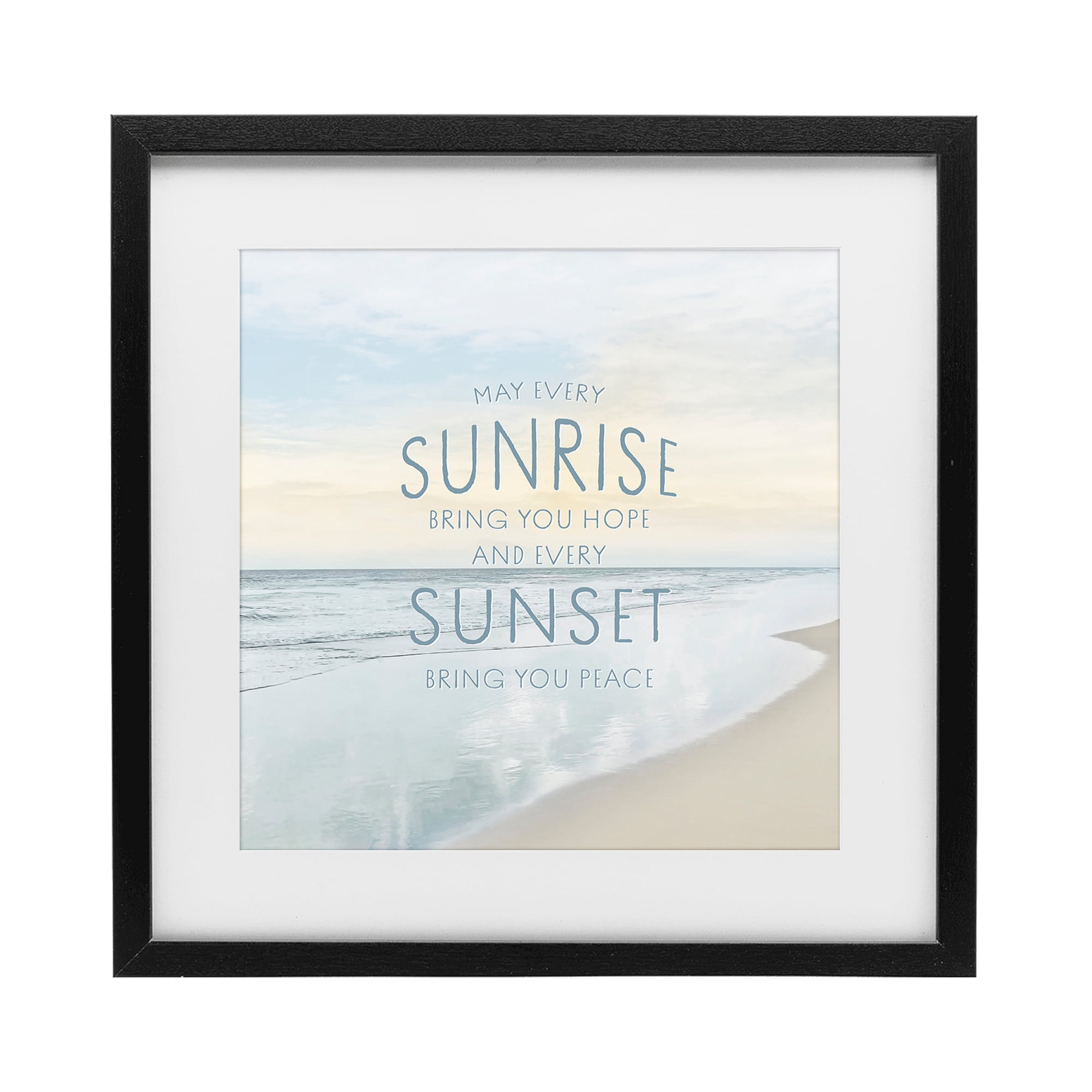 Stupell Industries Sunrise & Sunset Statement Black Framed Print Under Glass, design by Natalie Carpentieri