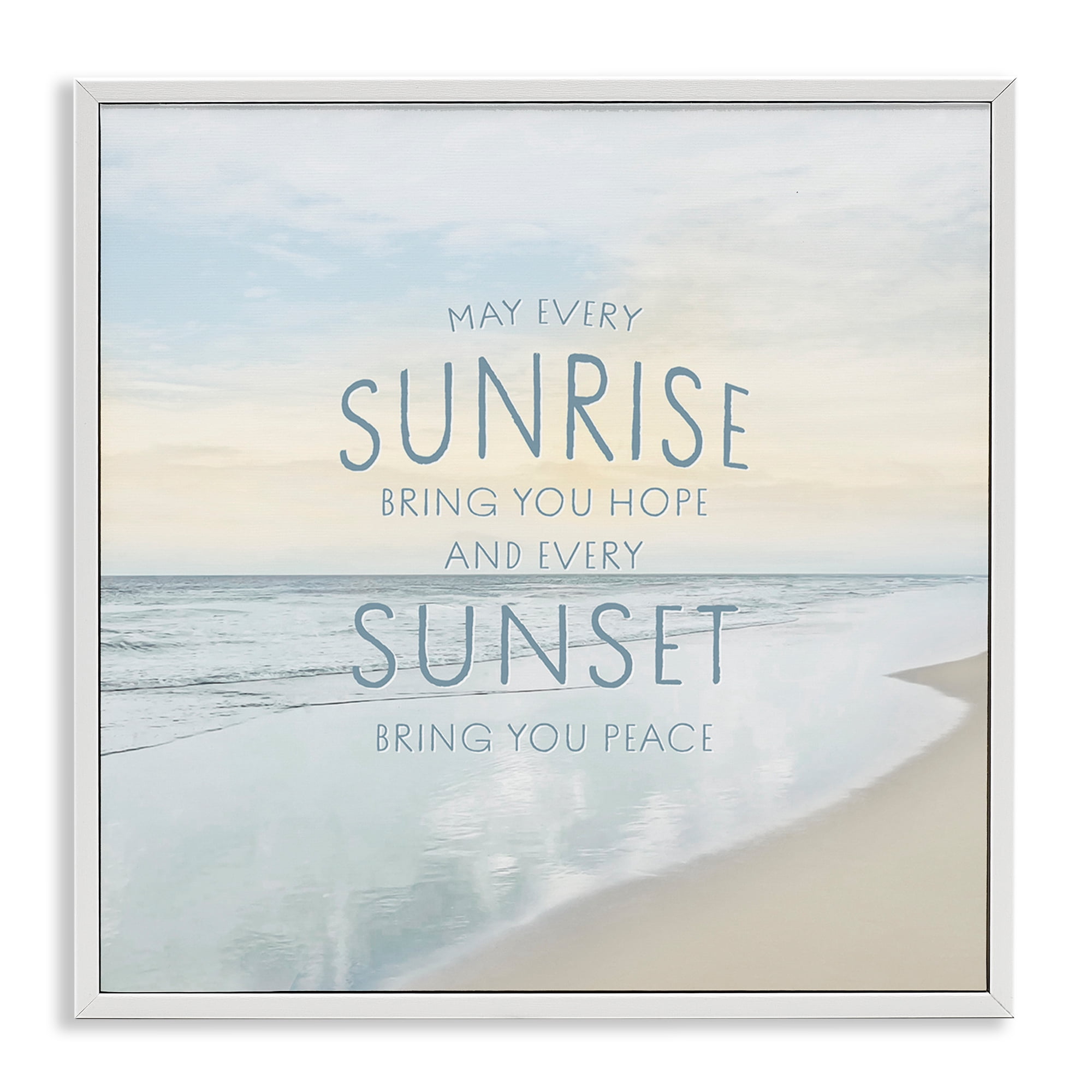 Stupell Industries Sunrise & Sunset Statement White Framed Giclee Art, design by Natalie Carpentieri