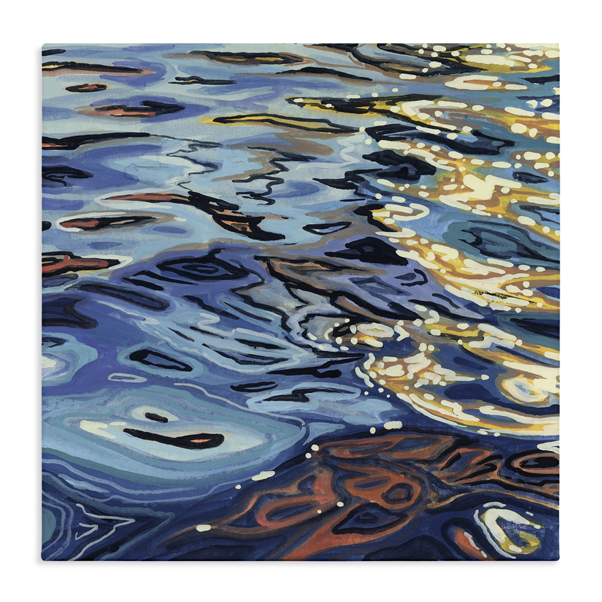 Stupell Industries Sunrise on Rippling Water Canvas Wall Art, design by Kate Jarvik Birch