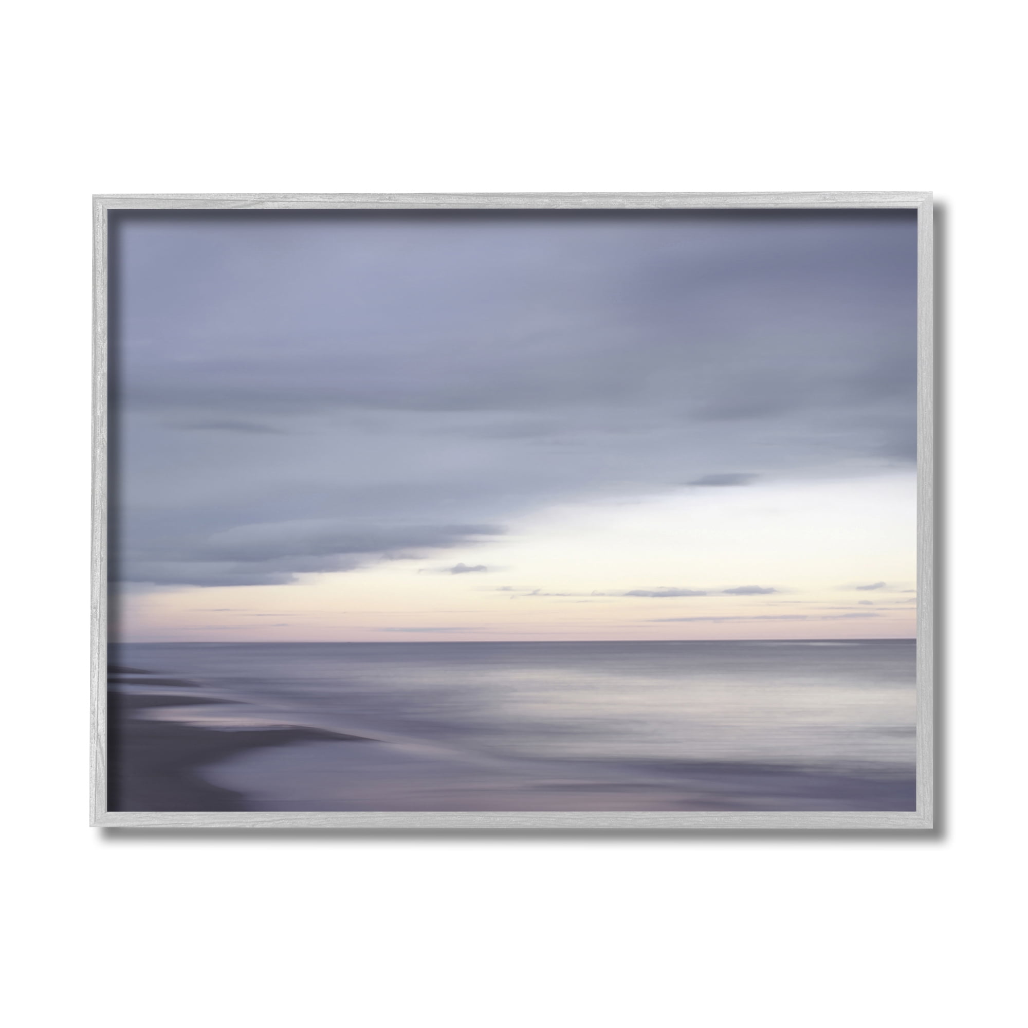 Stupell Industries Sunset Beach Soft Focus Hazy Clouds,11 x 14,Designed by Maggie Olsen