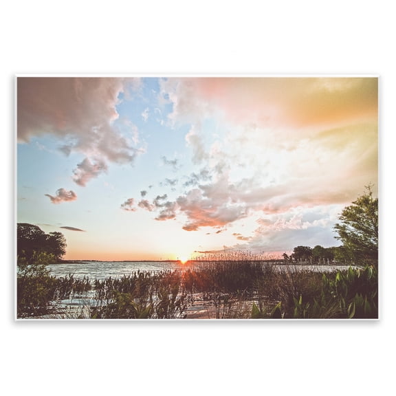 Stupell Industries Sunset Clouds Overlooking Beach Wall Plaque Art design by BRUCE NAWROCKE, 10 x 15