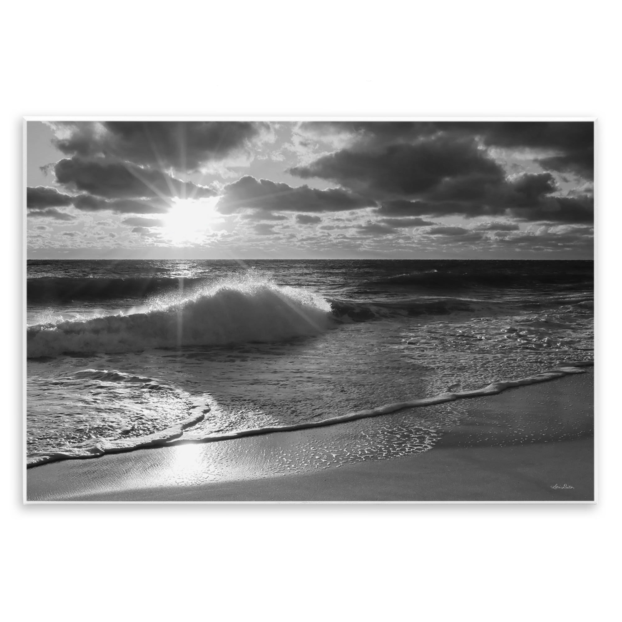 Stupell Industries Sunset Crashing Wave Landscape Photography Unframed Art Print Wall Art, 19 x 13