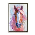 thumbnail image 1 of Stupell Industries Sunset Horse Visage Animals Painting Brown Floater Framed Canvas Art Print Wall Art, 17 x 25, 1 of 10