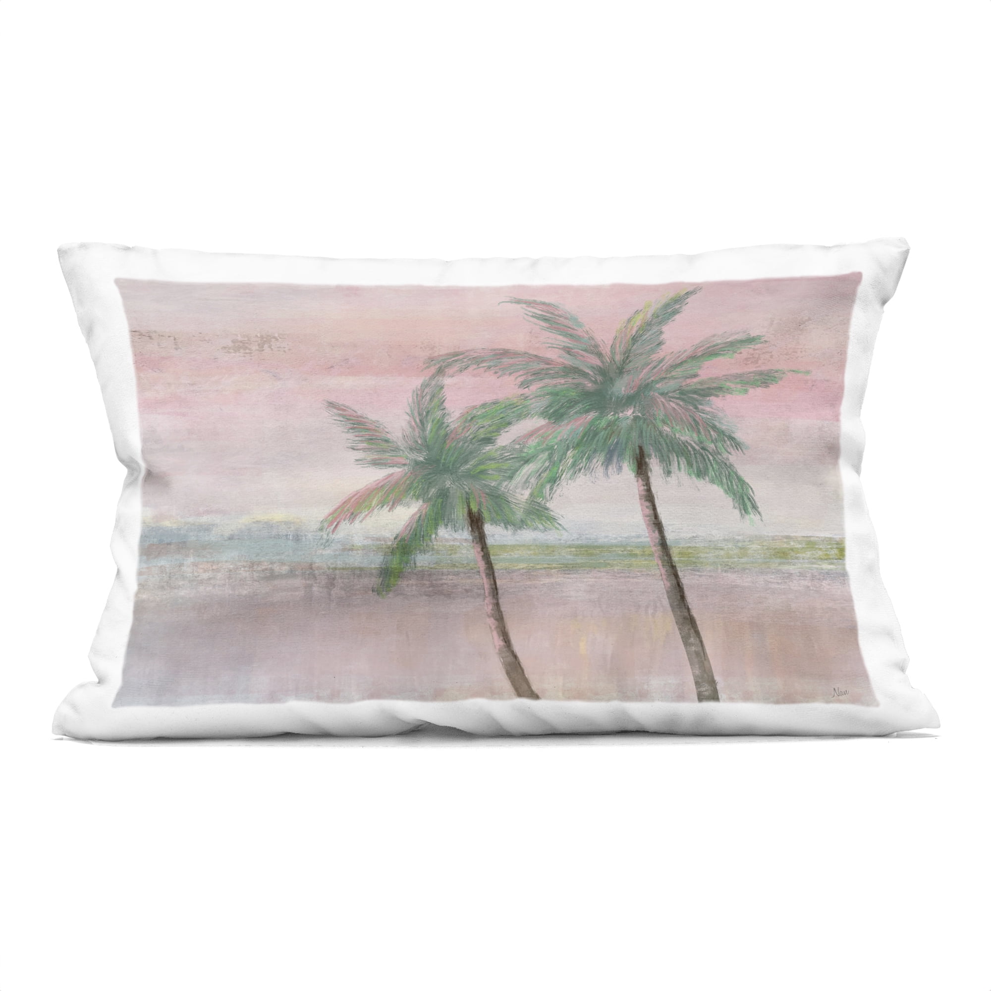 Stupell Industries Sunset Palms at Dusk Decorative Printed Throw Pillow, design by Nan, 14 x 7 x 20