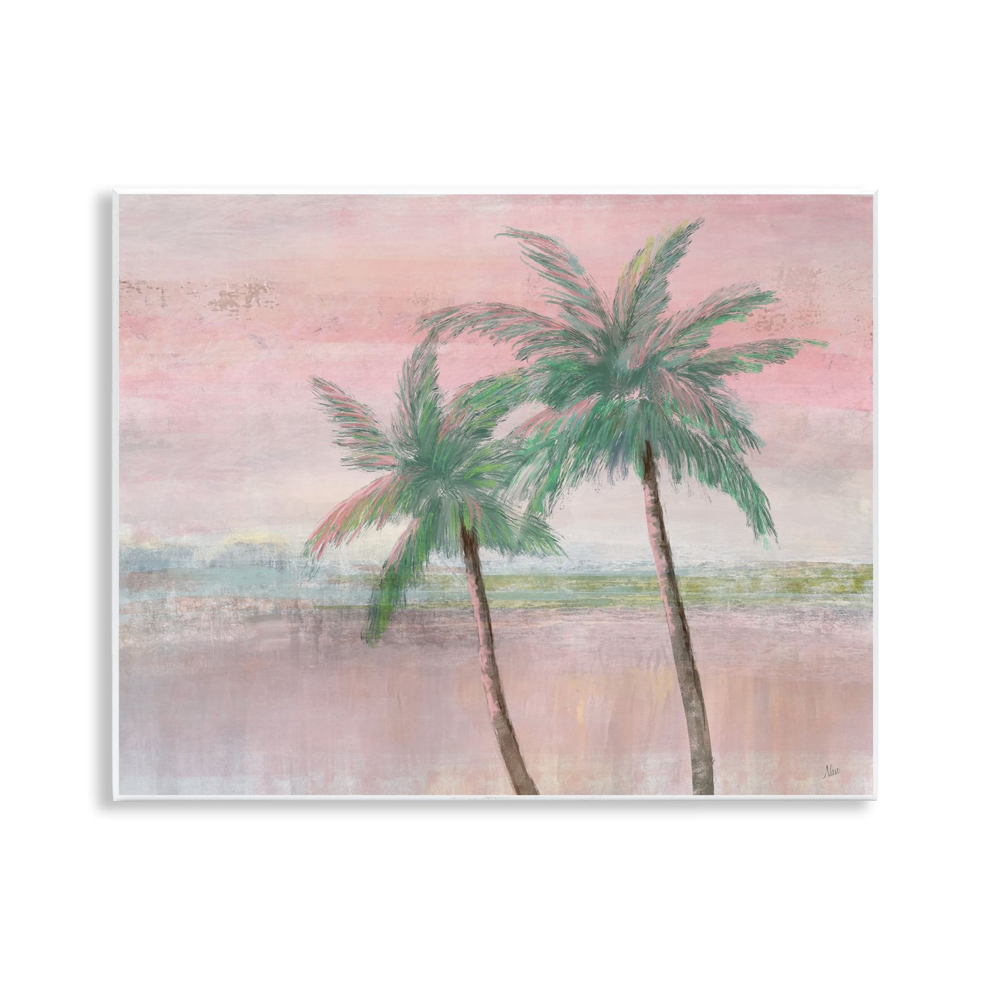 Stupell Industries Sunset Palms at Dusk Wall Plaque Art, design by Nan