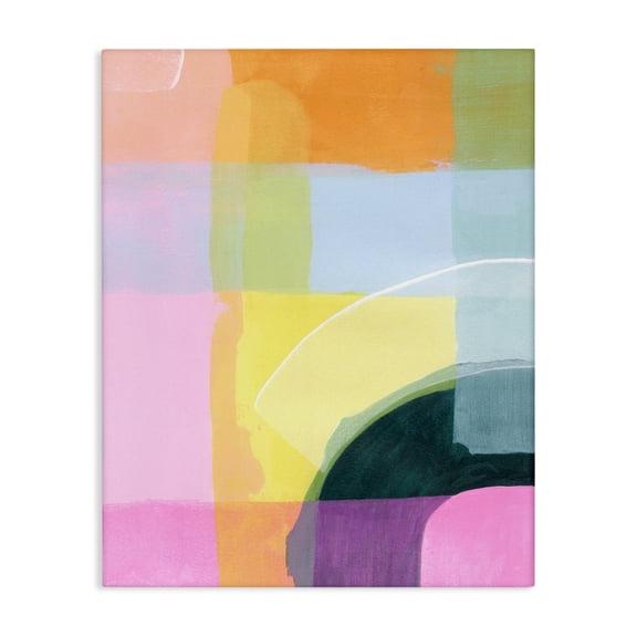 Stupell Industries Sunset Playground Geometrics Canvas Wall Art design by Grace Popp, 30 x 24