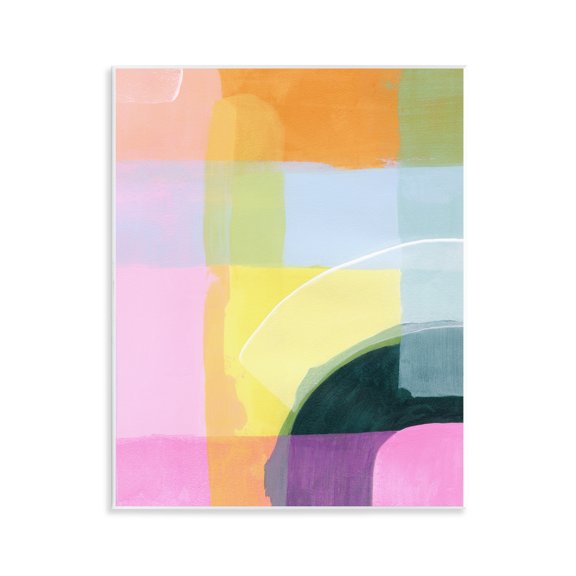 Stupell Industries Sunset Playground Geometrics Wall Plaque Art design by Grace Popp, 14 x 11