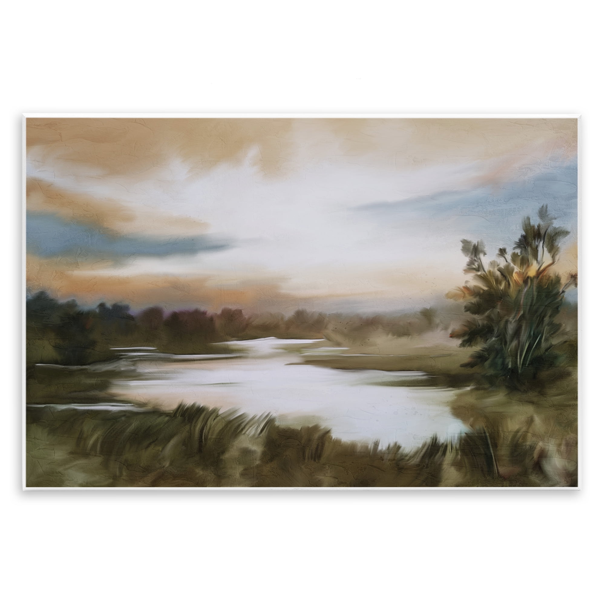 Stupell Industries Sunset Pond Countryside Wall Plaque Art, design by Kim Allen