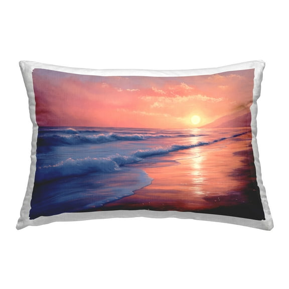 Stupell Industries Sunset Reflection on Shore Decorative Printed Throw Pillow Design by Imagine It Images