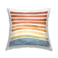 thumbnail image 1 of Stupell Industries Sunset Stripes Patterned Landscape Square Decorative Printed Throw Pillow, 18 x 18, 1 of 6