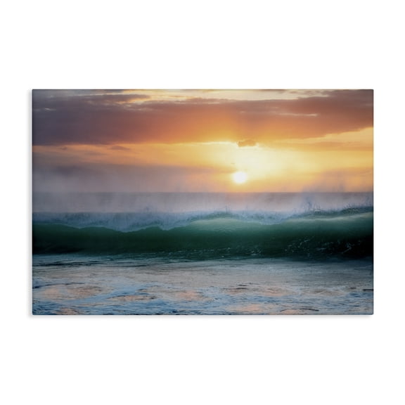 Stupell Industries Sunset & Waves View Canvas Wall Art design by Dennis Frates, 30 x 45
