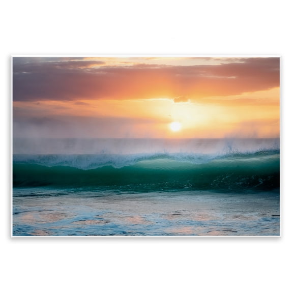 Stupell Industries Sunset & Waves View Wall Plaque Art design by Dennis Frates, 13 x 19