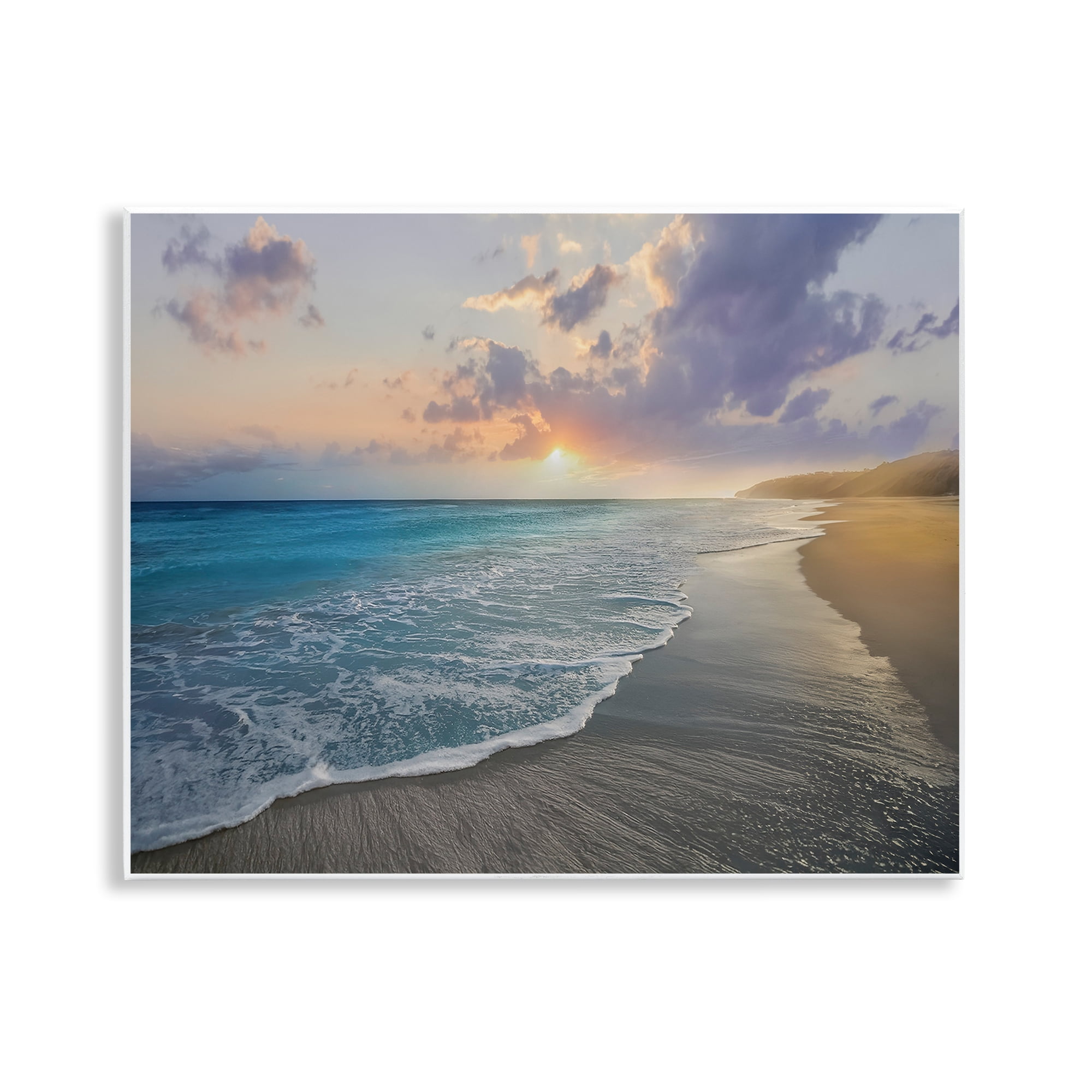 Stupell Industries Sunset over Tranquil Coast Wall Plaque Art, design by Mike Calascibetta