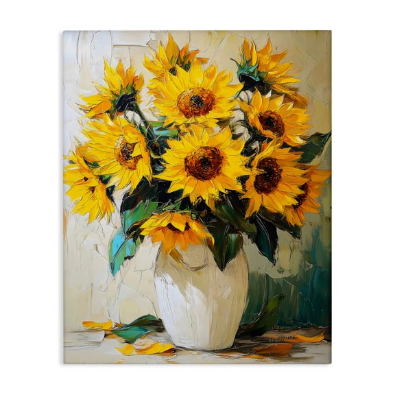 Stupell Industries Sunshine In A Vase Canvas Wall Art design by LSR Creative Studio, 20 x 16
