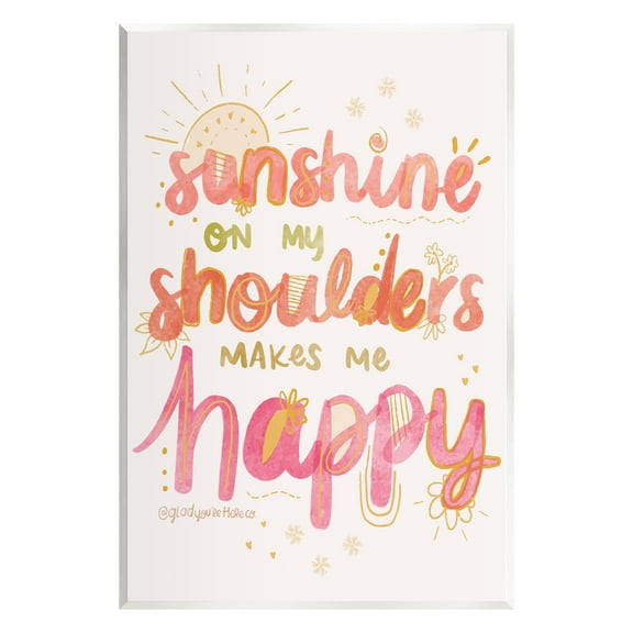 Stupell Industries Sunshine On My Shoulders Landscape Painting Unframed Art Print Wall Art, 10 x 15