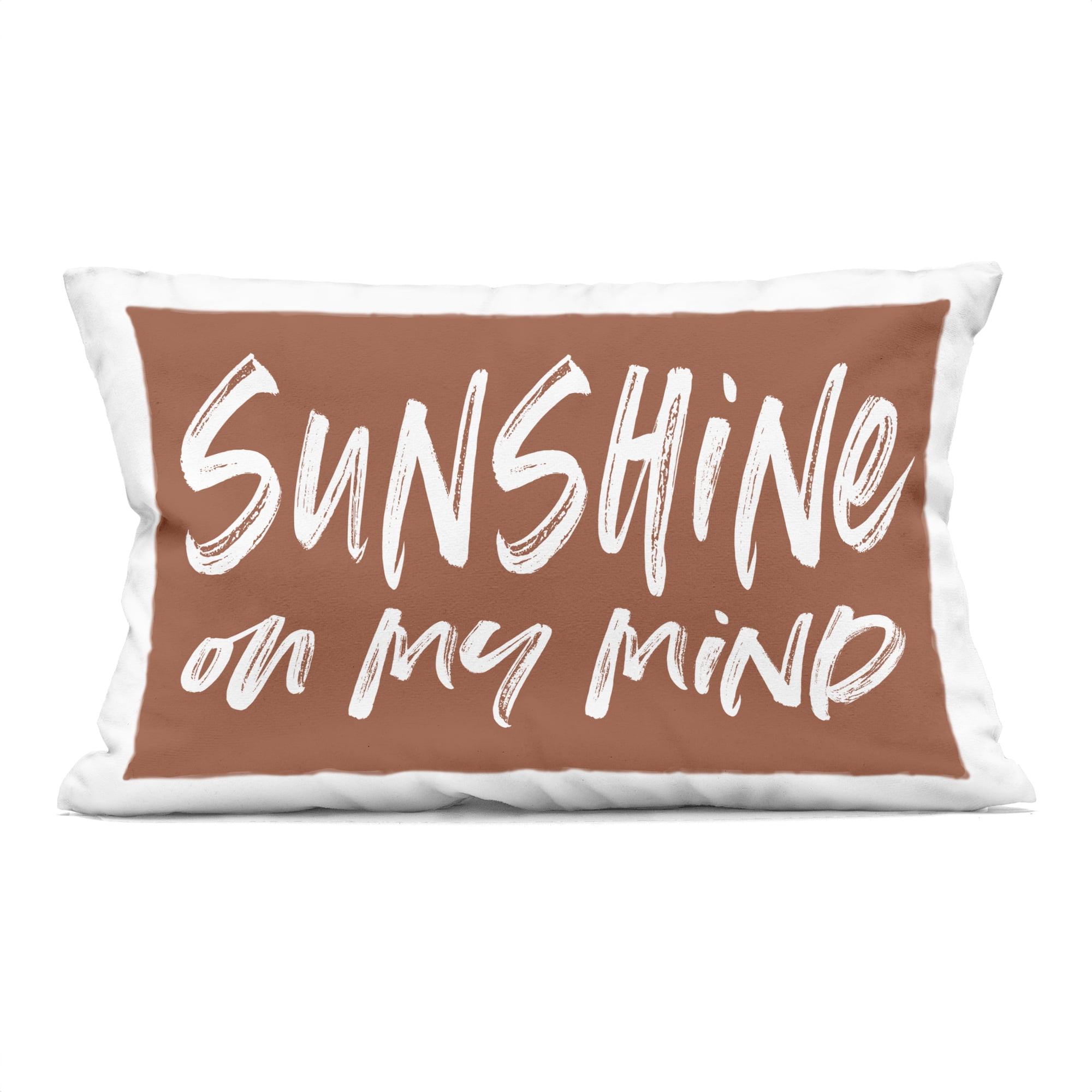Stupell Industries Sunshine State Of Mind Brown Decorative Printed Throw Pillow, design by Lettered and Lined