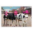 thumbnail image 1 of Stupell Industries Superhero Cows in Town Scenery Painting Unframed Art Print Wall Art, 19 x 13, 1 of 8