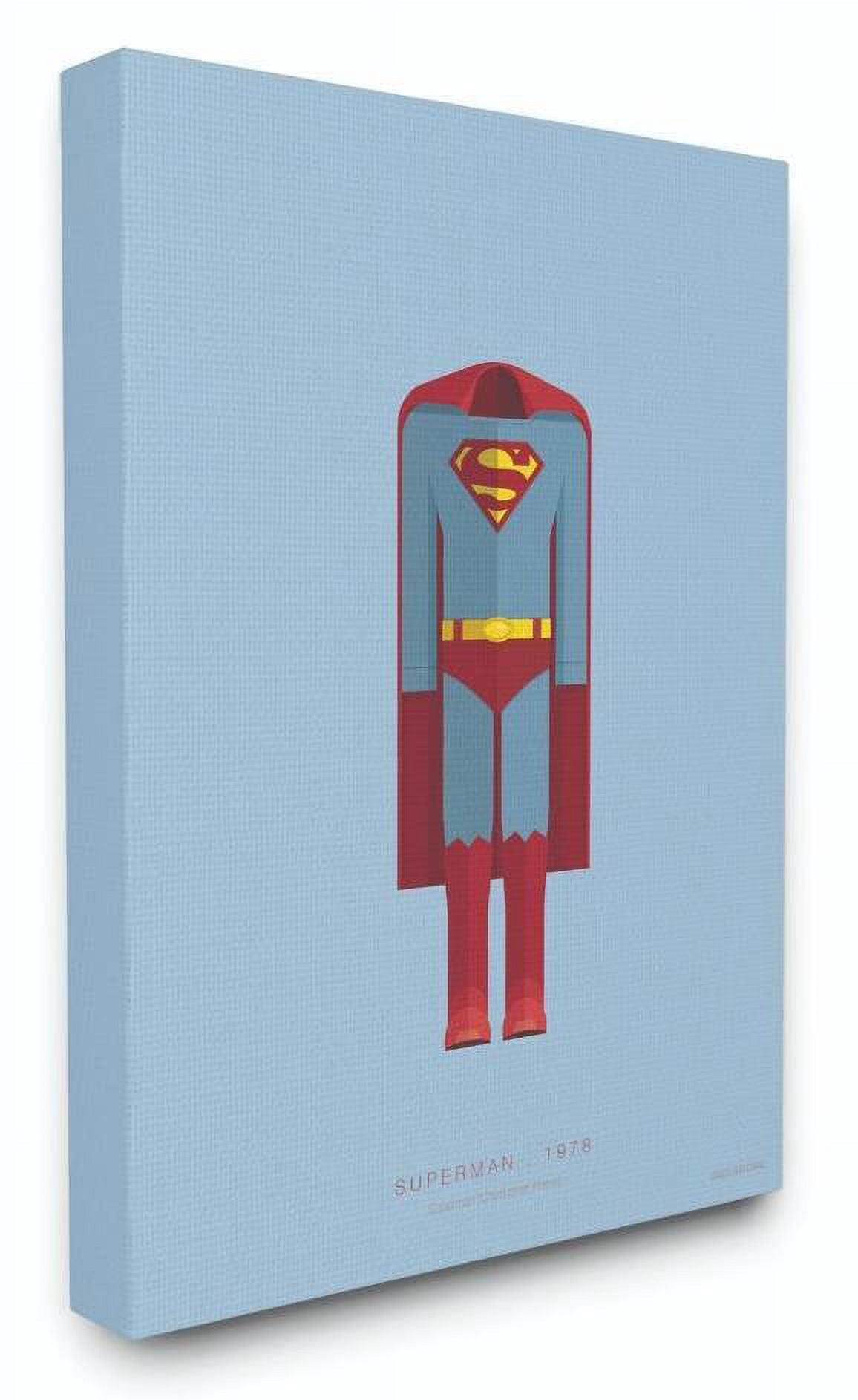 Stupell Industries Superman Famous People Characters Fashion Design Canvas Wall Art by Fred Birchal